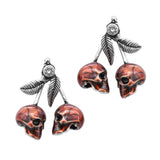Cherry Skull Earrings