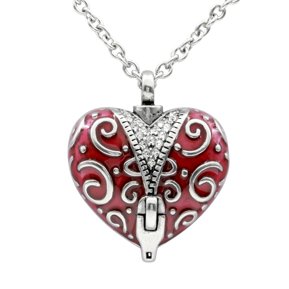 UNZIP THE VEIL HEART NECKLACE