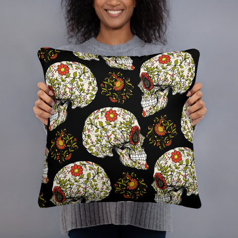 Sweet Serenade Skulls Pillow