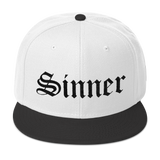 Sinner Embroidered Snapback Hat